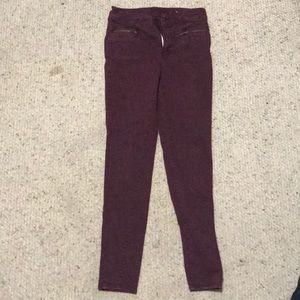 American Eagle Maroon Pants Size 6